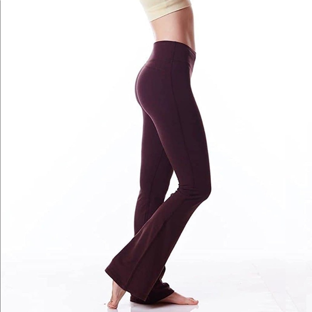 Green apple yoga flare legging pants